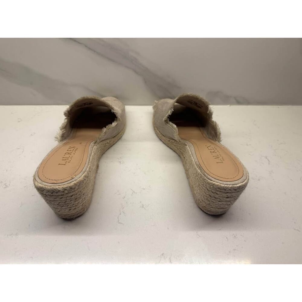 Lauren Ralph Lauren Women's Size 9.5 Carlynda Espadrille Wedge Sandals - Picture 6 of 8